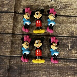 Vintage Mickey & Minnie Mouse String Light Covers Christmas Lot of 6 China